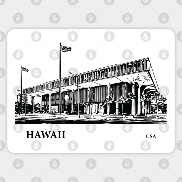 Hawaii State USA Sticker by Lakeric